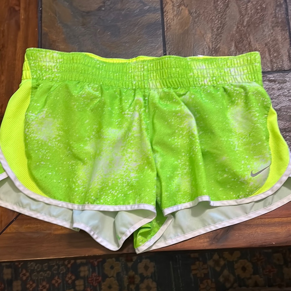Nike Women's Neon Green Athletic Shorts